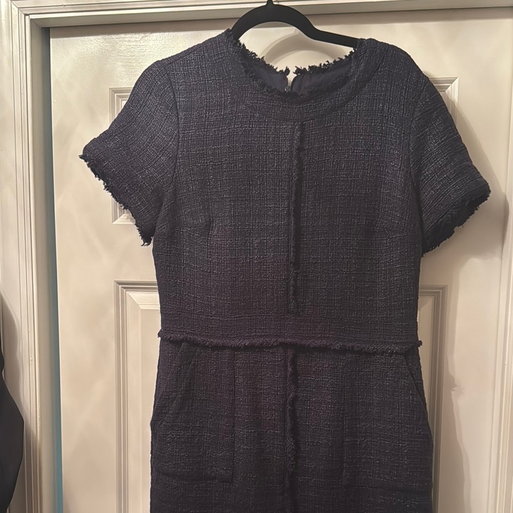 Banana Republic Navy Tweed Dress